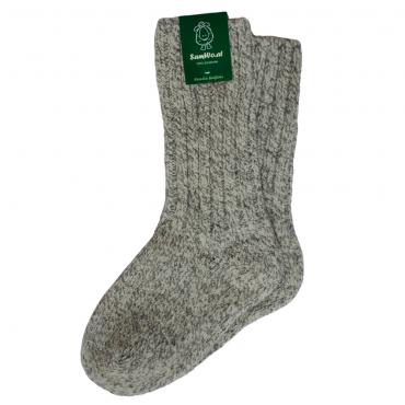 Samwo, 100% Schafwoll-Socken, dicke warme Wintersocken wie handgestrickt, SWS 37-38 ly 35-38